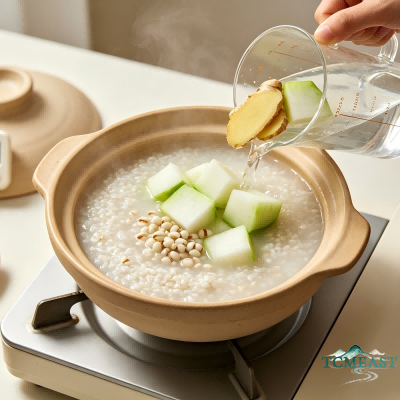 Winter Melon and Coix Seed Porridge