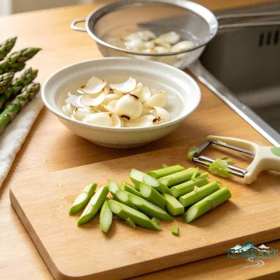 Stir-fried Asparagus with Lily Bulbs