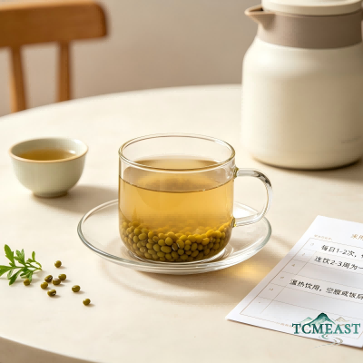 Purslane and Mung Bean Soup