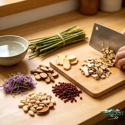 Ephedra and Dried Ginger Decoction