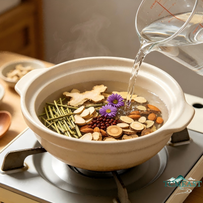 Ephedra and Dried Ginger Decoction