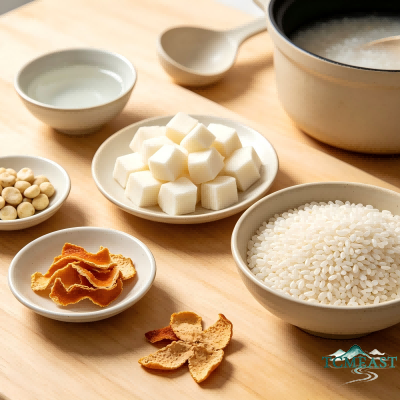 Yam and Pinellia Porridge,