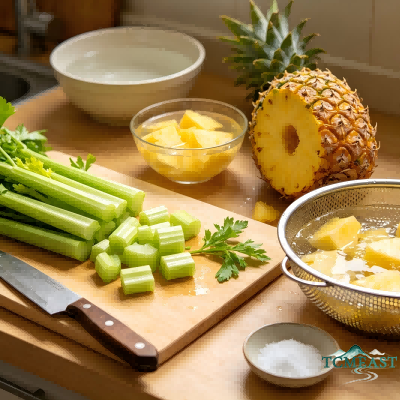 Celery and Pineapple Juice