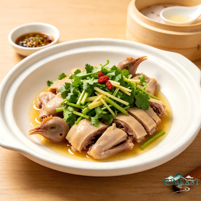 Steamed Quail with Coriander