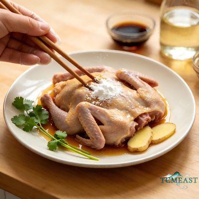 Steamed Quail with Coriander
