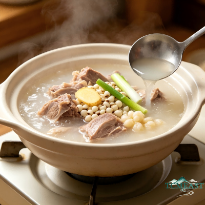 Coix Seed and Duck Stew