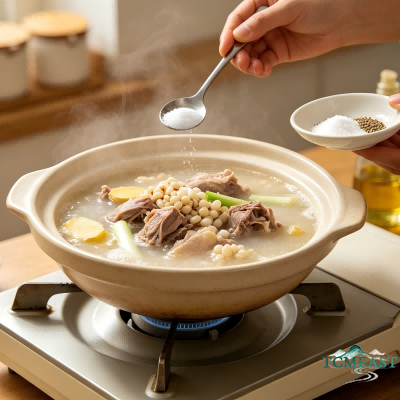 Coix Seed and Duck Stew