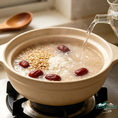 Wheat and Red Date Porridge
