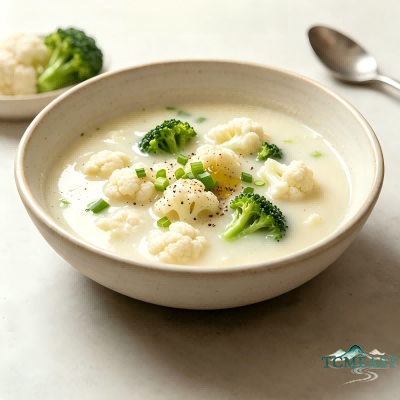 wo-Color Cauliflower Soup