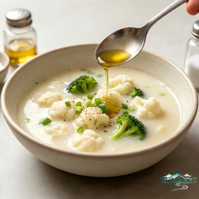 wo-Color Cauliflower Soup