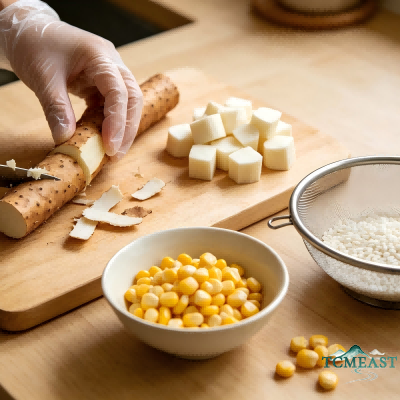 Chinese Yam and Corn Paste