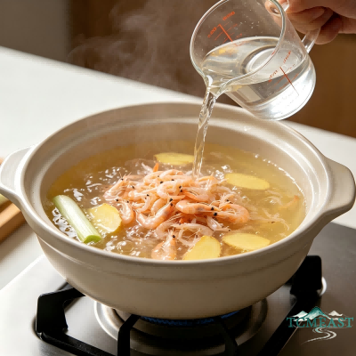 Astragalus and Dried Shrimp Soup