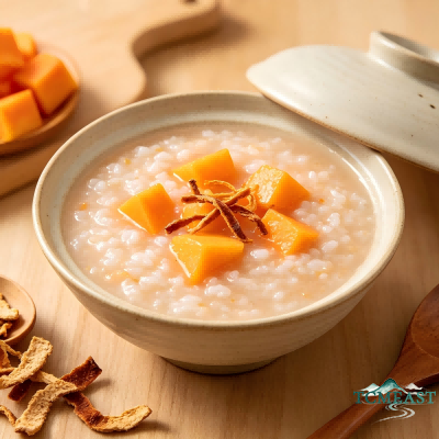 Papaya and Tangerine Peel Porridge