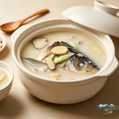 Chuanxiong and Baizhi Fish Head Soup
