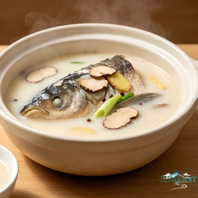 Chuanxiong and Baizhi Fish Head Soup