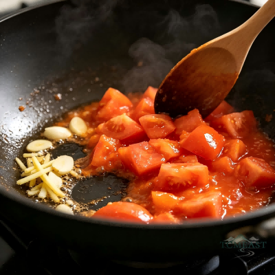 Tomato, Tofu and Mushroom Stew
