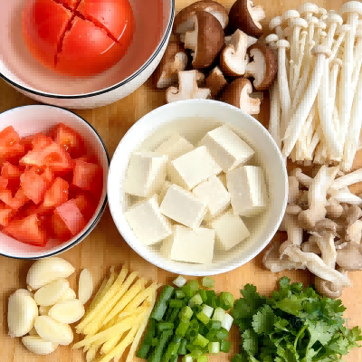 Tomato, Tofu and Mushroom Stew