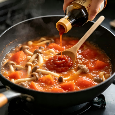 Tomato, Tofu and Mushroom Stew