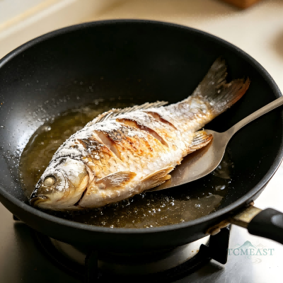 Braised Crucian Carp with Shiitake Mushrooms