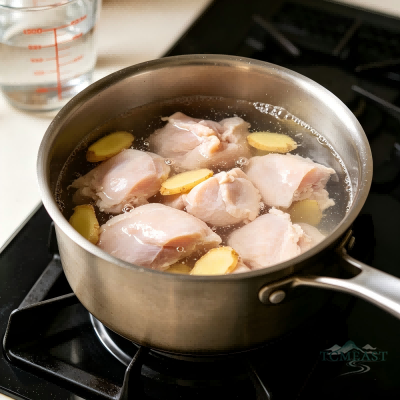 Chinese Yam Stew with Skinless Chicken Breast