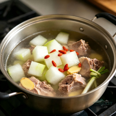 Winter Melon Stew with Skinless Duck Breast