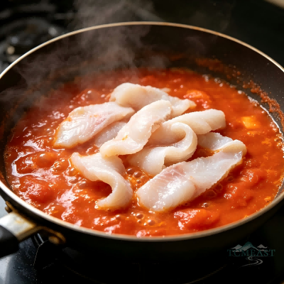 Tomato Stew with Basa (Swai) Fish Fillets