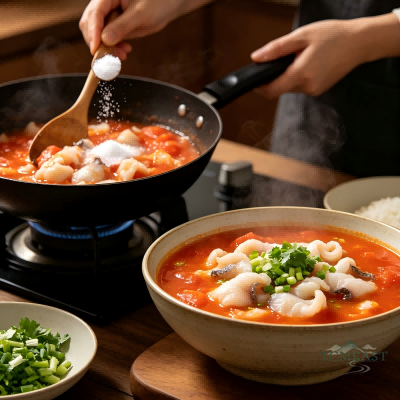 Tomato Stew with Basa (Swai) Fish Fillets