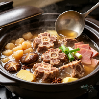 Oxtail Clay Pot Stew (Niúwěi Shāguō)