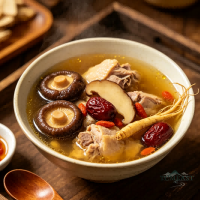 Panax Notoginseng (Sanqi) & Shiitake Mushroom Chicken Soup