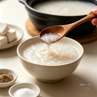 White Poria Congee (Bai Fuling Zhou / Fuling Zhou)