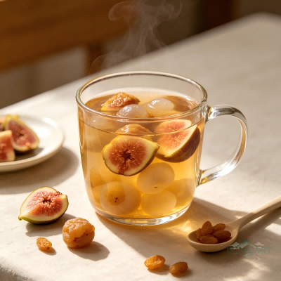 Dried Fig & Longan Tea (Wuhuaguo Guiyuan Cha)
