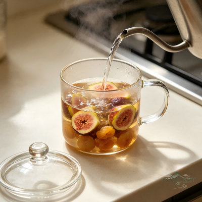Dried Fig & Longan Tea (Wuhuaguo Guiyuan Cha)