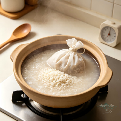 Jujube & Bamboo & Rush Congee (Zao Zhu Deng Xin Cao Zhou)