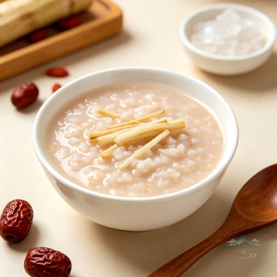 Jujube & Bamboo & Rush Congee (Zao Zhu Deng Xin Cao Zhou)