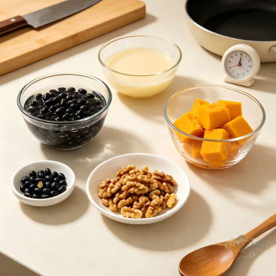 Pumpkin, Walnut & Black Soybean Milk