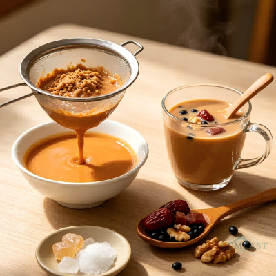 Red Date, Walnut & Black Soybean Milk