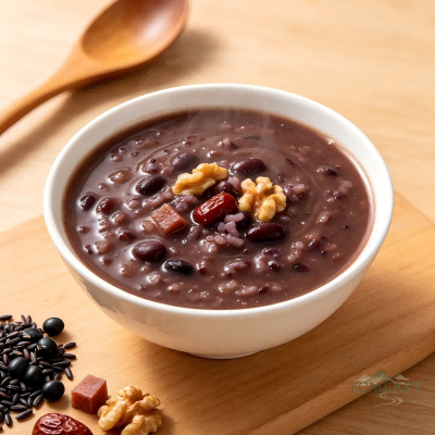 Black Bean & Purple Rice Congee