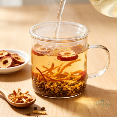 Hawthorn, Tangerine Peel & Cassia Seed Tea (Shan Zha Chen Pi Jue Ming Zi Cha)