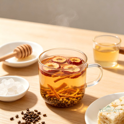 Hawthorn, Tangerine Peel & Cassia Seed Tea (Shan Zha Chen Pi Jue Ming Zi Cha)