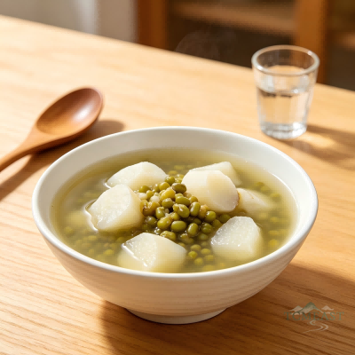 Mung Bean & Chinese Yam Soup (Lüdou Shanyao Tang)