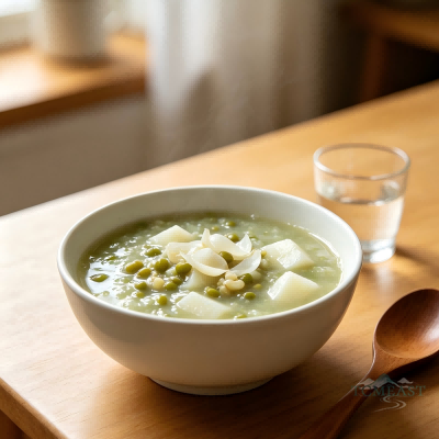 Lily Bulb, Mung Bean & Chinese Yam Thick Soup