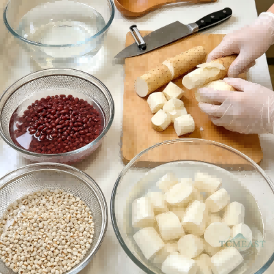 Red Adzuki Bean, Coix Seed & Chinese Yam Soup