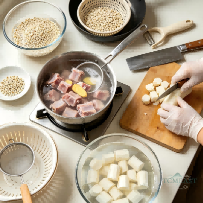Coix Seed, Chinese Yam & Pork Rib Soup