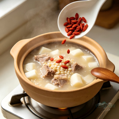 Coix Seed, Chinese Yam & Pork Rib Soup