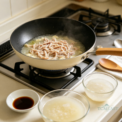 Shepherd's Purse & Chrysanthemum Tofu Soup (Jicai Juhua Doufu Geng)