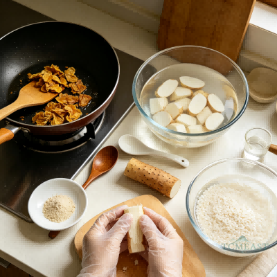 Chicken Gizzard Lining & Chinese Yam Congee (Ji Nei Jin Shanyao Zhou)