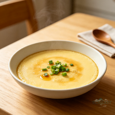Chicken Gizzard Lining Steamed Egg (Ji Nei Jin Steamed Egg Custard)