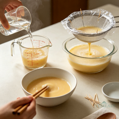 Chicken Gizzard Lining Steamed Egg (Ji Nei Jin Steamed Egg Custard)
