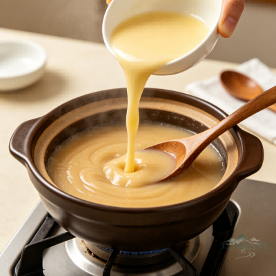 Malt & Hawthorn Egg Custard Soup (Maiya Shanzha Dan Geng)